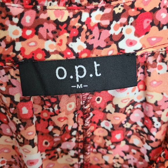 ANTHRO OPT poppy floral tiered midi dress - Picture 4 of 8